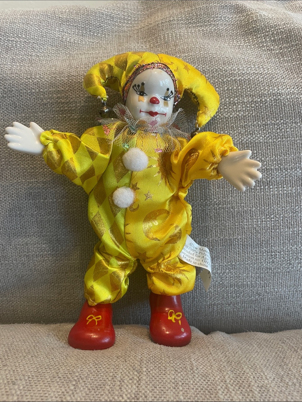 Vintage Clown doll for Mardi Gras.